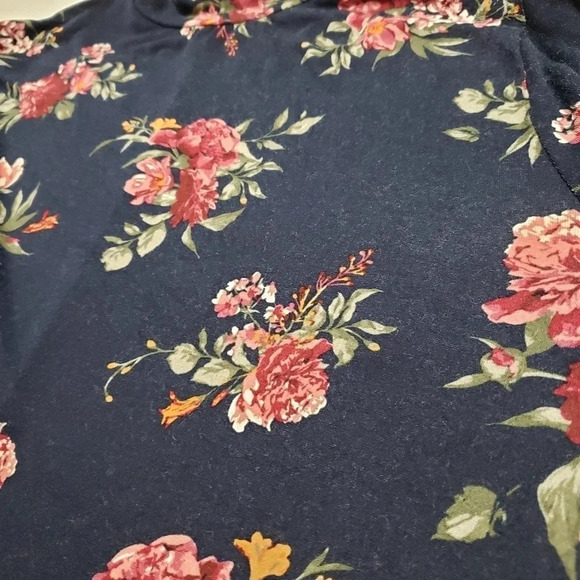 Janina Womans Floral High Neck Long Sleeve Shift Dress EUR-44 - Picture 7 of 8